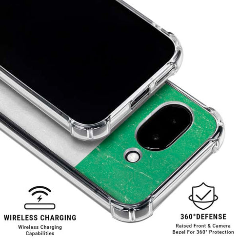 Nigeria Flag Distressed Google Pixel 9a Clear Case